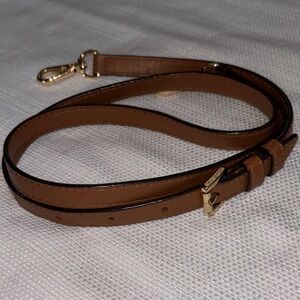 Michael Kors Tan Smooth Leather Replacement Crossbody Purse Strap and MK Hangtag